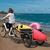 Bike Cargo Trailer, 110lbs Load Capacity, Heavy-Duty Bicycle Wagon Cart, Compact Storage, Universal Safe Hitch System, Featuring upgraded Fat tires - 2 of 4