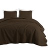 FIONECA Oversized 3 Piece Quilted Bedspread Set Includes Bedspread Matching Shams For Versatile Bedroom Styling - 2 of 4
