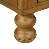 NicBex Modern Rectangle Coffee Table Set of 3 with Wood Gourd Shaped Legs and Drawers for Living Room - 4 of 4