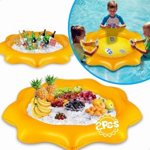 iPlay, iLearn Pool Wave 2-Pack Inflatable Serving Bars Cooler - 1 of 3