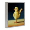Stupell Industries Yoga Chicks Birds of Paradise Pose Funny Animal Black Framed Giclee Art - 3 of 4