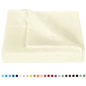 Brushed Microfiber Flat Sheet Only, Super Soft Hotel Quality Top Sheet - NTBAY - 1 of 4