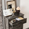 TIRAMISUBEST 4PCS Bedroom Sets, Wooden Queen Size Bed Frame with Storage Headboard, 2 Nightstands with 2 Drawers, 1 Dresser with 5 Drawers - 3 of 4