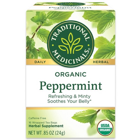 Traditional Medicinals Organic Peppermint Herbal Tea - 16ct - image 1 of 4