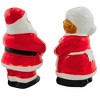 Transpac 3.5 Inch Santa & Mrs. Claus Salt & Pepper Set Christmas Salt And Pepper Shaker , Holiday Ho Ho Ho Glasses (2PC) - 3 of 3