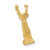 Black Bow Jewelry 14k Yellow Gold Statue of Liberty 3D Charm - 2 of 4