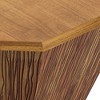 NicBex 23.62 Inch Hexagon Coffee Table Modern Wooden End Table with Storage for Living Room, Bedroom - 4 of 4