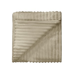 White Warm Blanket with Breathable and Soft for Couch and Bed - 1 of 4