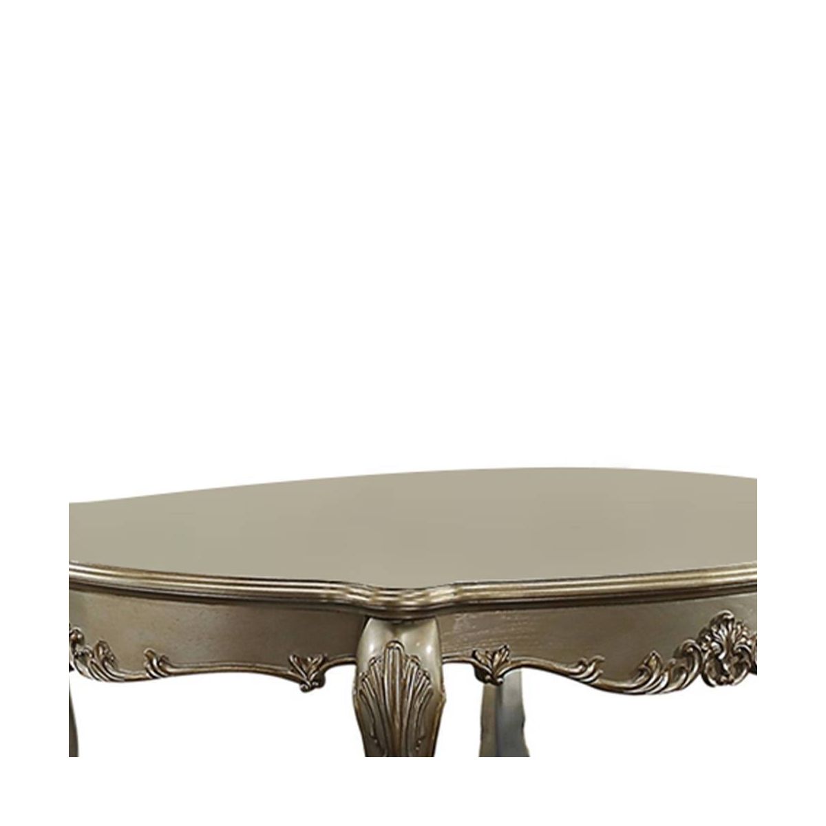 54" Dresden Ii Coffee Table Gold Patina/Bone - Acme Furniture: Handcrafted, Traditional Design, Curved Legs, Wood Composite - thumbnail 7