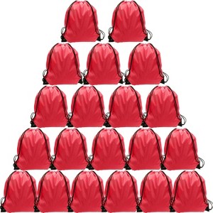 Waterproof Drawstring Backpack Bulk, Nylon Cinch Bags in 10 Colors for School, Gym, Sports - 1 of 4
