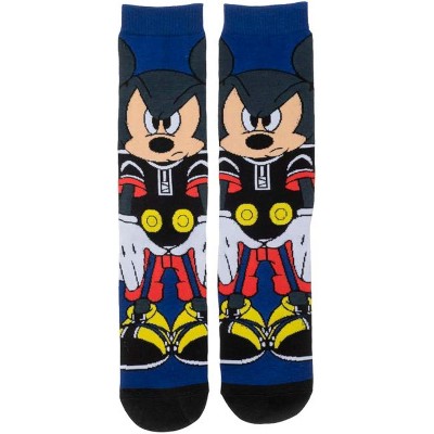 Kingdom Hearts Mickey Mouse Video Game Socks Sublimated 360 Adult Crew Socks