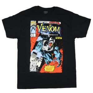 Seven Times Six Marvel Comics Venom Shirt Mens Lethal Protector Starring Spider-Man Tee Black - 1 of 3