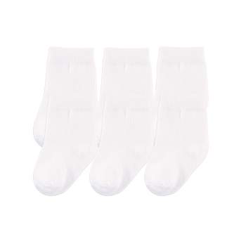 Touched by Nature Baby Unisex Organic Cotton Socks, White