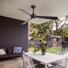 Airsurfer 52" Matte Black Propeller Ceiling Fan Without Light, Black Blades, 3-Blade, Remote Included - 2 of 4