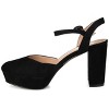 Journee Collection Womens Roslynn Almond Toe High Block Heel Pumps - 2 of 4