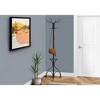 TiramisuBest Black Metal Free - Standing Coat Rack Hall Tree: 74" Tall with 11 Hooks, Ideal for Entryway & Bedroom, Contemporary Modern Design! - 2 of 4