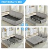 Mjkone Corduroy Fabric Queen Size Pull Out Sofa Bed, 2-in-1 Modern Pull Out Sleeper Sofa Couch - 4 of 4