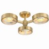 Crystorama Lighting Orson 3 - Light Semi-Flush Mount in  Modern Gold - 2 of 3