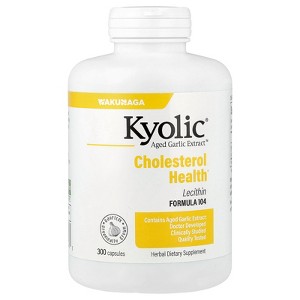 Kyolic Aged Garlic Extract™, Cholesterol Health, Formula 104, 300 Capsules - 1 of 4