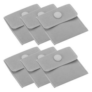 Unique Bargains Portable Microfiber Velvet Soft Jewelry Pouches 6 Pcs - 1 of 4