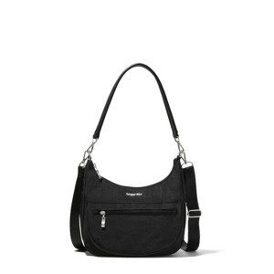 baggallini Women's Modern Pocket Half Moon Shoulder Bag with Crossbody Strap - 1 of 4