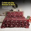 Printed Holiday 4pc Sheet Sets, Easy Care, Soft & Wrinkle-Resistant Holiday Bedding by Sweet Home Collection™ - 4 of 4