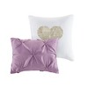 Twin/Twin XL Metallic Printed and Pintucked Comforter - 3 of 4