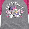 Girls' - Disney - Life Is Sweet Shirt Tail Raglan Graphic T-shirt - 2 of 4