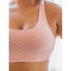 Leading Lady Women's The Serena - Wireless Racerback Cotton Sports Bra (514) - 4 of 4