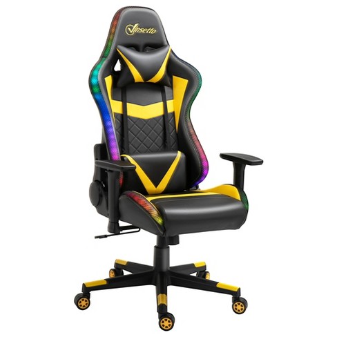 Vinsetto Gaming Chair, Racing Style Computer Recliner With Lumbar Support,  Footrest And Cup Holder : Target