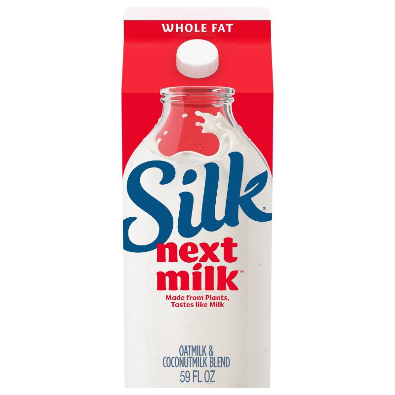 Silk Nextmilk Whole Fat Oat and Plant-Based Blend Milk - 59 fl oz, 1 of 20