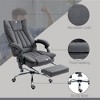 TiramisuBest Rock Grey Polyester Office Chair with Massage, Heat, Adjustable Height & Footrest - 3 of 4