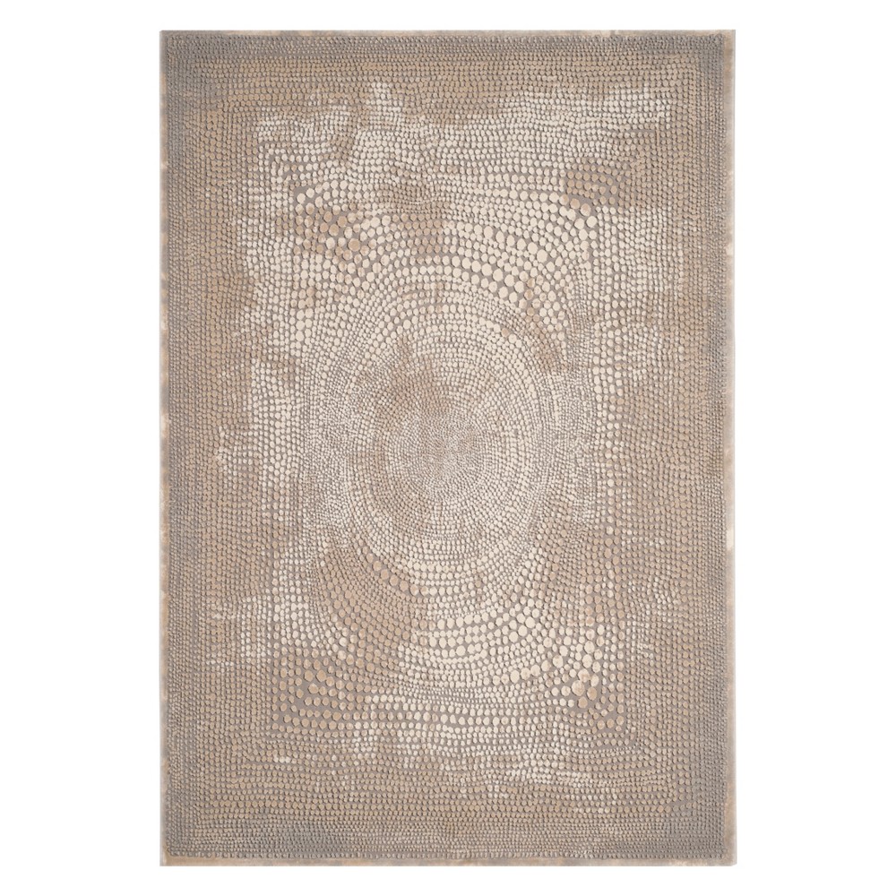 5'3inX7'6in Pebble Area Rug Ivory/Gray - Safavieh
