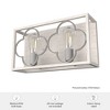 Hunter Fans 4.75" Gablecrest Wall Light Distressed White Finish - 2-Bulb Vanity for Modern Farmhouse & French Country Decor - 4 of 4