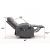 NicBex Recliner Chair Oversize Power Lift Recliner with Remote Control Message Chair with Heating Sofa Chair for Living Room - 4 of 4