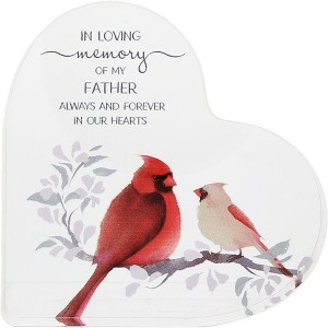 Pavilion Gift Company - Father - 3.5" Acrylic Heart Plaque - Wall Sign Panels - 1 of 4