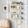 Costway Kids Bookshelf Set of 4 with Fir Wood Structure & Wavy Anti-Falling Edge - 4 of 4