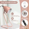 ROTTOGOON 12.52" Table Lamps Modern 350° Rotatable Small Desk Lamp Reading Bedside 2 Bulbs Included Green 2-Pack - 2 of 4