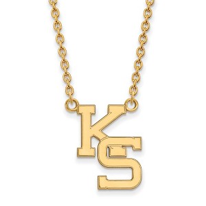Black Bow Jewelry 10k Yellow Gold Kansas State Wildcats NCAA Necklace 18 Inch - 1 of 4