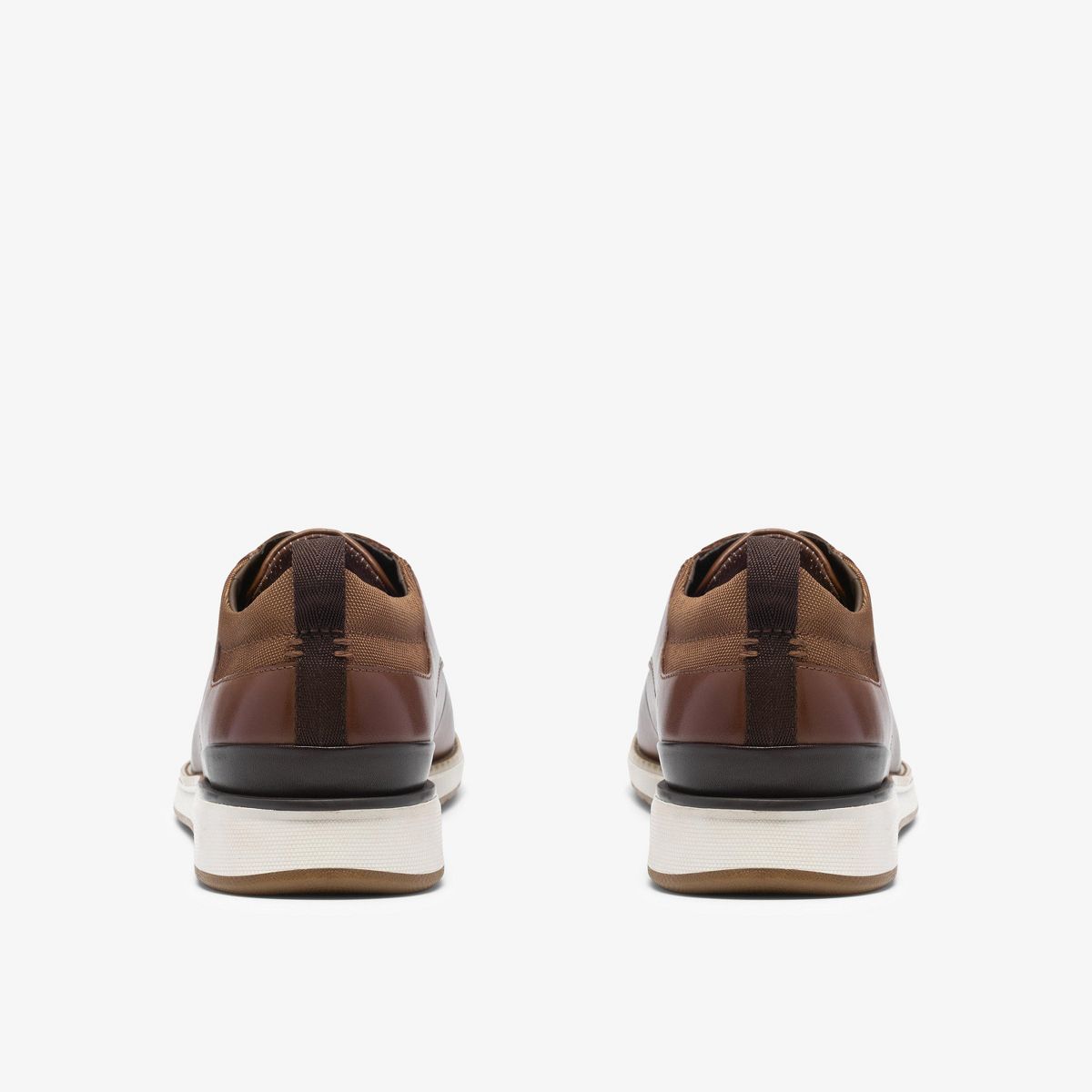 Clarks Mens Flex Hybrid Tan Leather Shoes - thumbnail 6