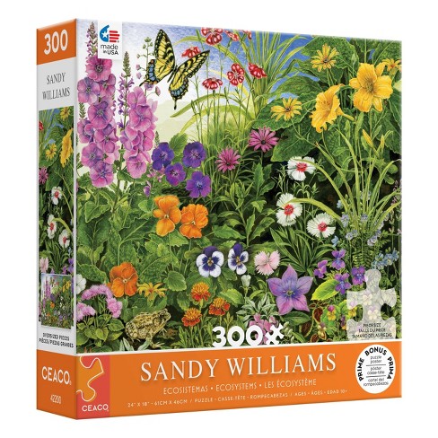 Ceaco 300 Pc Jigsaw Puzzle Sandy Williams Ecosystems Butterfly Garden 24x18 NEW 