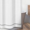 Sweet Jojo Designs Shower Curtain 72in.x72in. Hotel White and Gray - 3 of 4