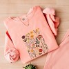 Simply Sage Market Vintage Pressed Flowers Lightweight Garment Dyed Sweatshirt - 3 of 4