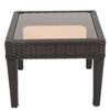 Maggift Patio End Tables Accent Side End Table for Outdoor and Indoor, Garden, Backyard Use, Special Design, Gray, 20"*20"*15.3" - 3 of 4