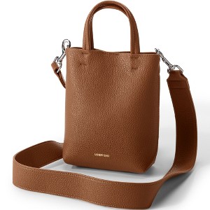 Lands' End Women's Faux Leather Crossbody Bag - 1 of 4