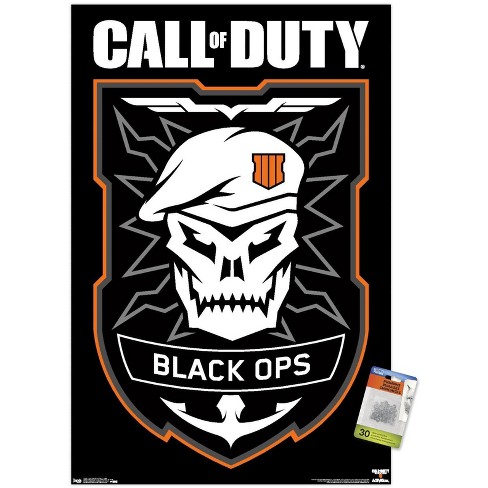 Call of Duty: Modern Warfare 2 - Ghost Emblem Wall Poster, 22.375 x 34 