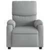 VidaXL Massage Recliner Chair Light Gray Fabric - image 4 of 4