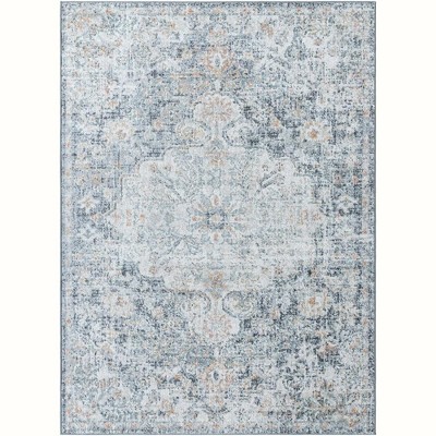 Mark & Day Olivia 7'10"x10'2" Rectangle Woven Indoor Area Rugs Blue: Geometric, Stain-Resistant, Traditional Decor