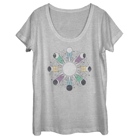 Women's Lost Gods Lunar Phase Symbols T-Shirt - image 1 of 4