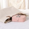 Unique Bargains Letter Travel Women Girls Birthday Gifts Portable PU Leather Jewelry Storage Display Holder - 4 of 4